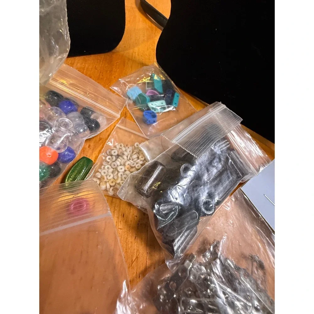 Mixed Jewelry‎ Making Craft Supply Lot Beads Shells Create-A-Craft Pin Backs